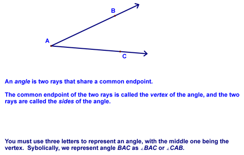 Definition of an Angle